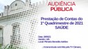 Audiência para prestação de contas da saúde do município será na última sexta de maio