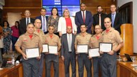 Bombeiros são homenageados com moções por atuação no período de chuvas