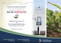 Câmara realizará reunião referente ao Dia do Agricultor