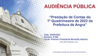 Câmara recebe audiência pública de prestação de contas da prefeitura