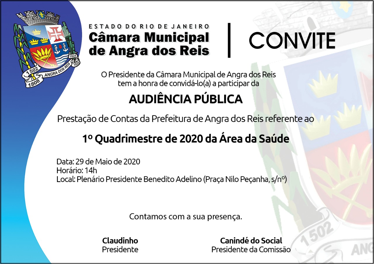 Câmara receberá prestação de contas da saúde do município