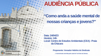 Câmara vai fazer audiência para discutir saúde mental de crianças e jovens 