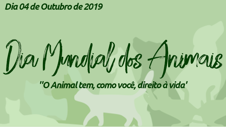 Dia mundial dos animais será celebrado com programação especial promovida pela Câmara