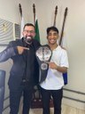 Presidente da Câmara Municipal de Angra dos Reis recebe visita do lutador de MMA Marcos Peruano