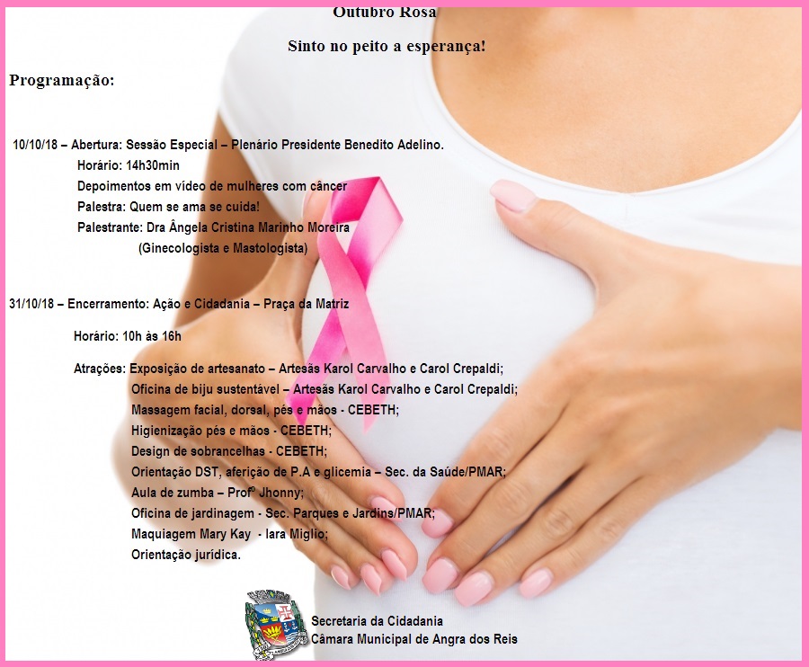 Programação Outubro Rosa