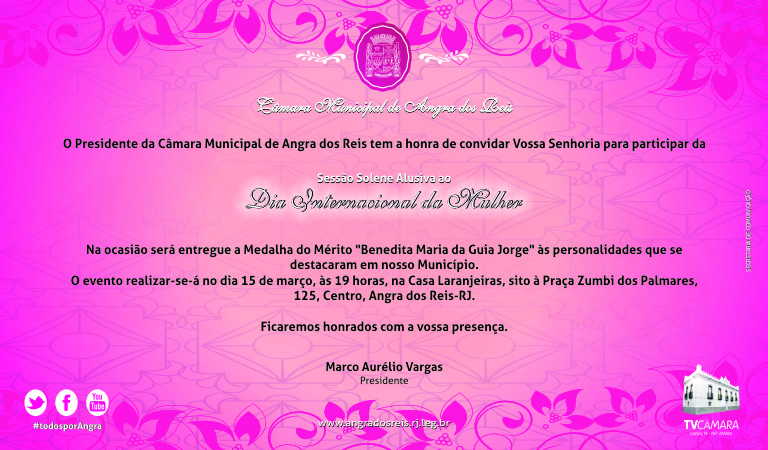 Sessão Solene Alusiva ao Dia Internacional da Mulher