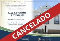 Câmara informa: A audiência pública referente à taxa do turismo sustentável foi cancelada