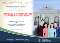 Câmara realizará audiência pública com o tema: CRIANÇAS E ADOLESCENTES: RESPONSABILIDADE DE TODOS