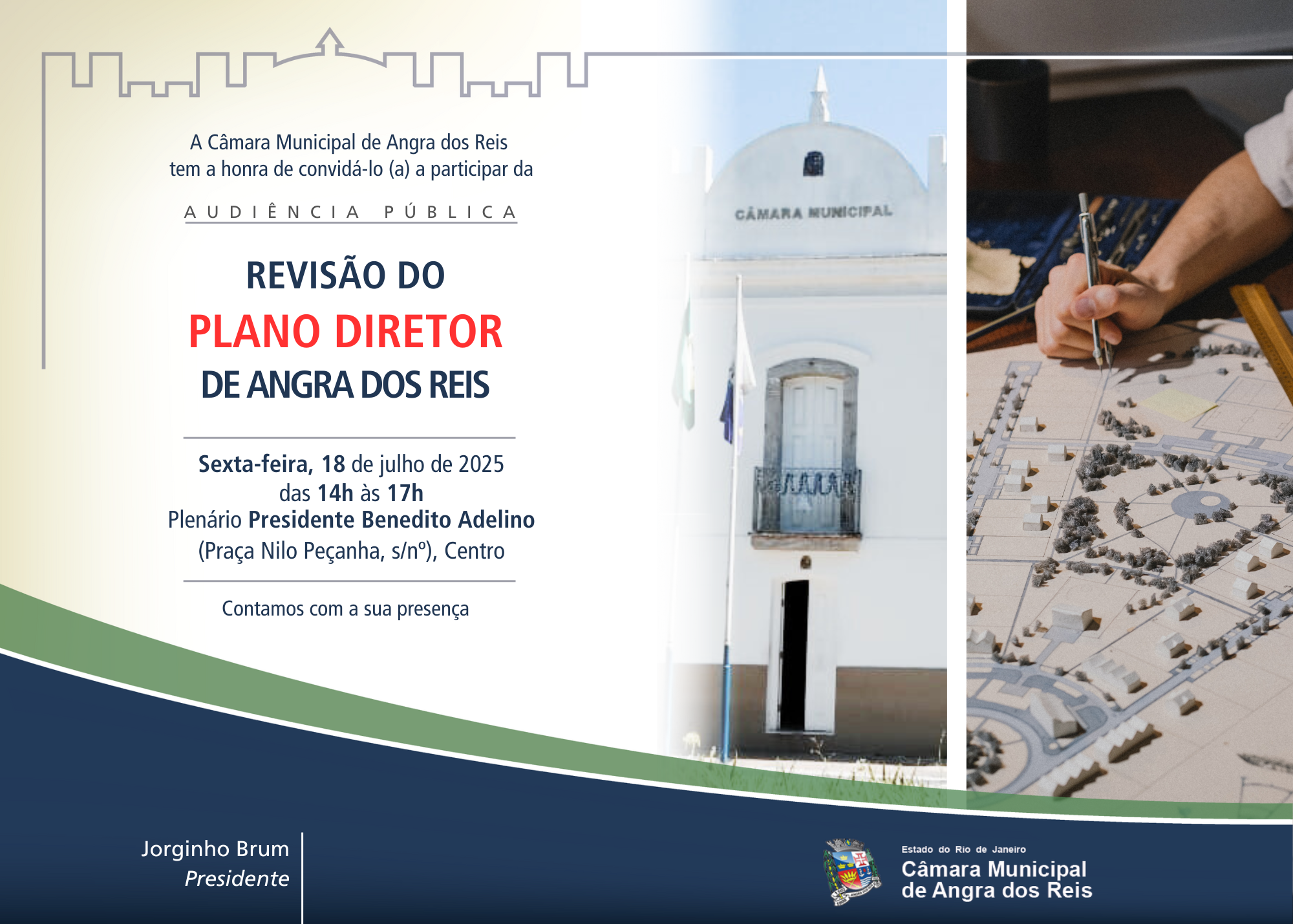 Câmara realizará Audiência Pública - Revisão do Plano Diretor de Angra dos Reis