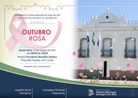 Câmara realizará evento alusivo ao OUTUBRO ROSA em parceria com a OAB