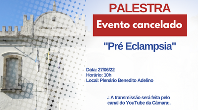 Palestra Pré Eclampsia - Cancelado